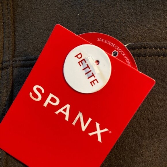 SPANX | Faux Suede Leggings Chocolate Brown Small Petite - Picture 13 of 14